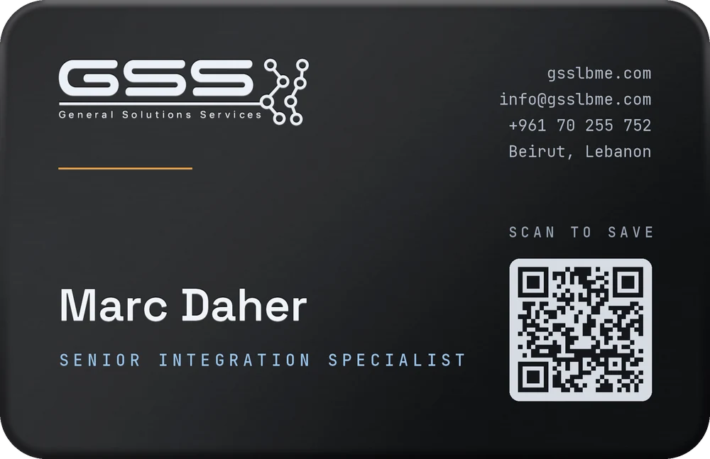 The GSS card for Marc Daher