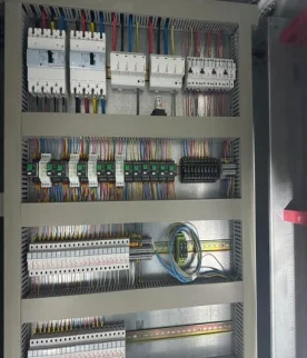 DIN rail wiring detail