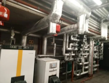 Plant room piping and switchgear